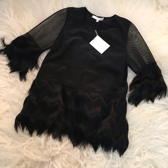 Alexis Tops - ALEXIS Fringe Embellished Top